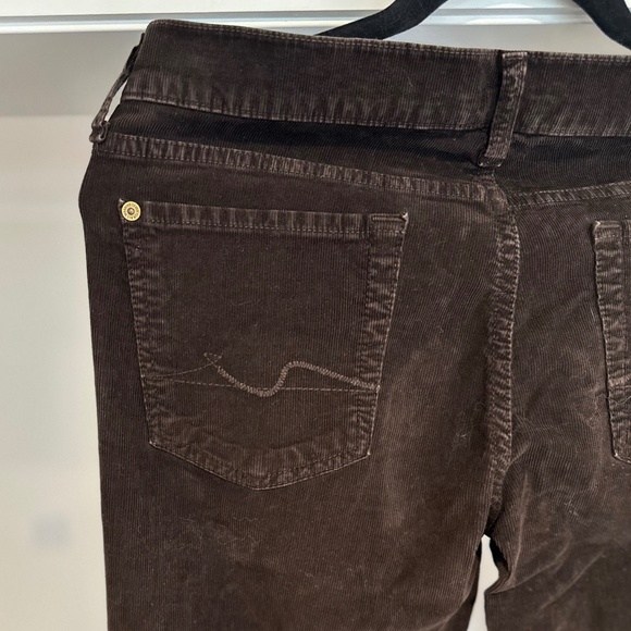 7 for All Mankind Chocolate Brown Bootcut Cords - Size 29 - Picture 8 of 14